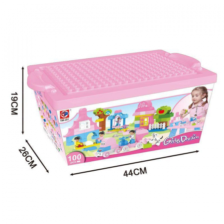 Set Cuburi de Constructie Roz, Girl Dream [3]