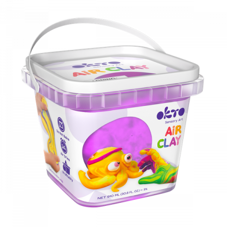 Air Clay pentru modelaj, 200g, Okto - Mov [1]