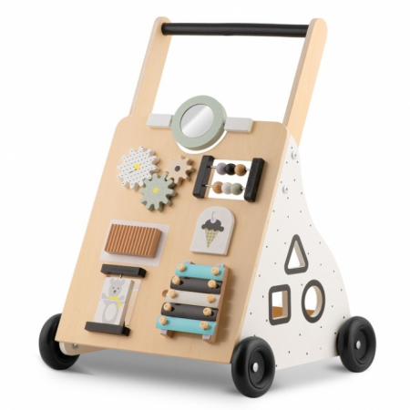 Carucioare si articole transport copii si bebelusi - Antemergator din lemn cu diverse activitati, 28 x 35 x 53 cm, Ricokids RK-875