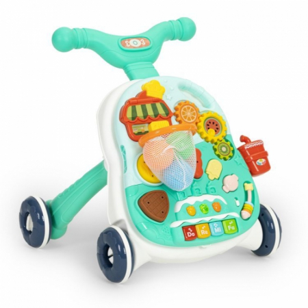 Carucioare si articole transport copii si bebelusi - Antemergator educational 2 in 1 Huanger HE0814 - Verde