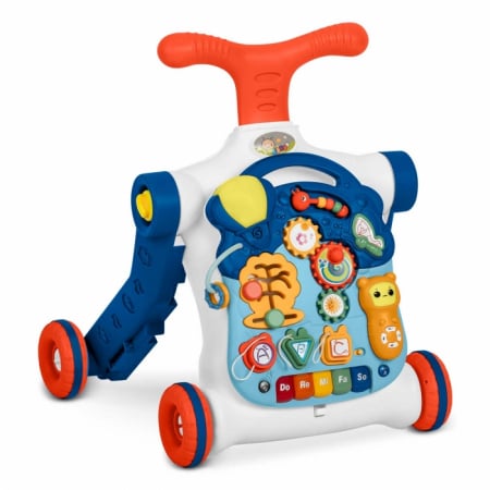 Carucioare si articole transport copii si bebelusi - Antemergator educational 4 in 1 Ricokids 781900 - Albastru