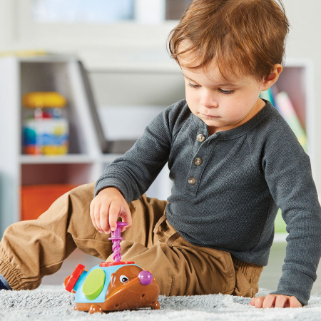 Arici de Jucarie cu 6 activitati pentru bebelusi, multicolor, montessori si motricitate [2]