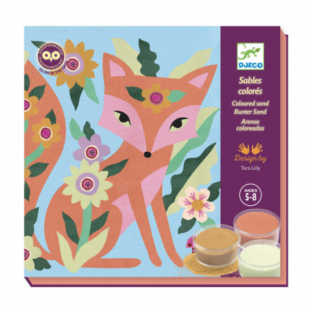 Atelier creativ cu nisip fluorescent Animale luminoase, Djeco [4]