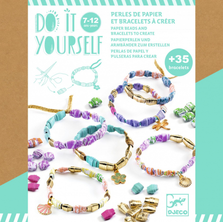Jucarii fete - Joc creativ DIY bratari Elegant si auriu, Djeco