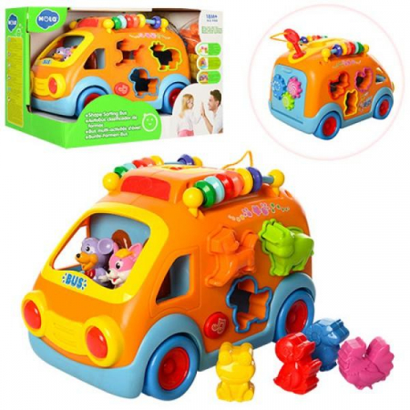 Jocuri si jucarii educative pentru bebe - Autobuzul vesel - Jucarie educativa pentru copii
