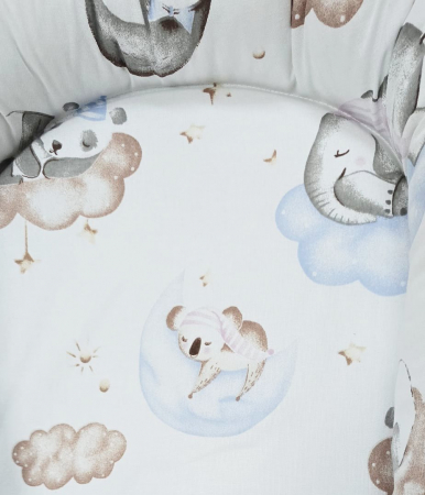 Baby nest din bumbac, Appekids, Clouds [4]