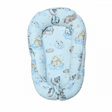 Lenjerii de pat copii si bebe - Baby nest din bumbac, Appekids, Clouds
