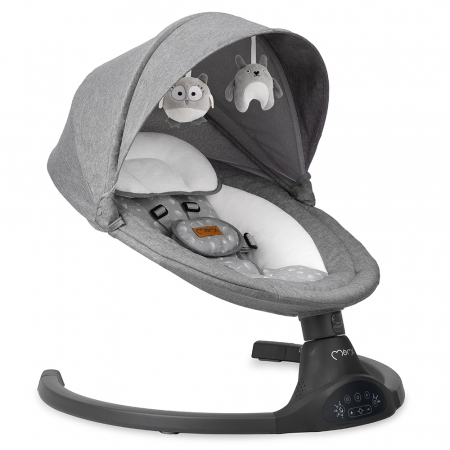 Camera copilului - Balansoar electric MoMi Lami, Dark Grey