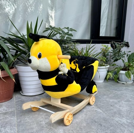 Copii 3 ani+ - Balansoar Muzical cu Spatar, Albinuta Vesela
