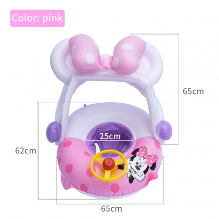 Barcuta Gonflabila cu Prasolar detasabil si reglabil, model Minnie Mouse [2]