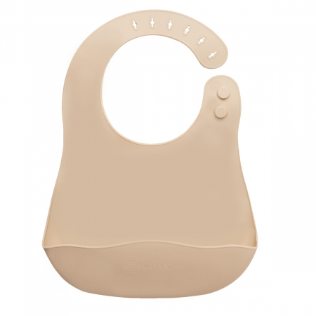 Baveta din silicon, AppeKids - Bubble Beige [3]