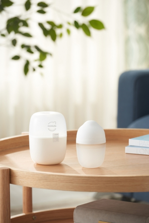 Biberon Anticolici Mombella Breast-Like, 210ml, Tetina M flux mediu, 100% Silicon, Ivory [5]