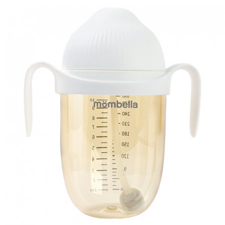 Biberon Anticolici Mombella Breast-Like, 300ml, Tetina 360Ã‚Â° XL Flux Consistent, PPSU, Ivory [1]
