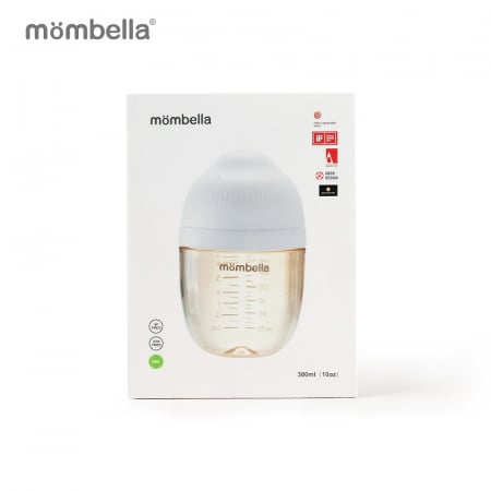 Biberon Anticolici Mombella Breast-Like, 300ml, Tetina 360Ã‚Â° XL Flux Consistent, PPSU, Ivory [3]