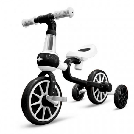 Jucarii de exterior - Bicicleta cu roti ajutatoare Ecotoys LC-V1311 - Alb cu Negru