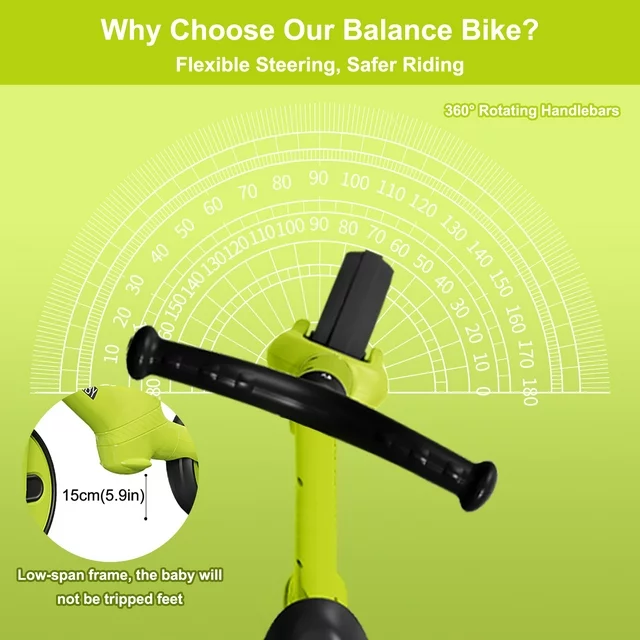 Bicicleta de Echilibru fara Pedale Happy Baby cu Roti de Cauciuc [1]