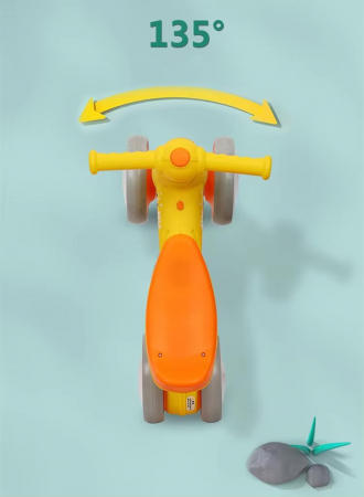 Bicicleta fara pedale, 4 roti, cu sunete, lumini si baloane de sapun [4]