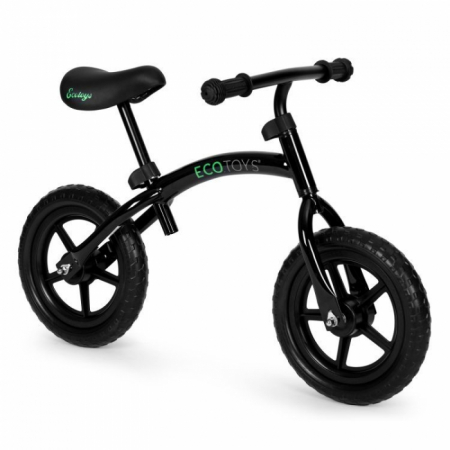 Biciclete - Bicicleta fara pedale cu roti din spuma EVA Ecotoys YM-BB-13 - Negru
