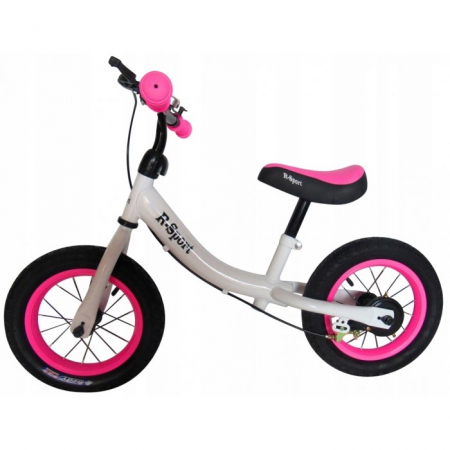 Biciclete - Bicicleta fara pedale R-Sport R3 - Alb - Roz