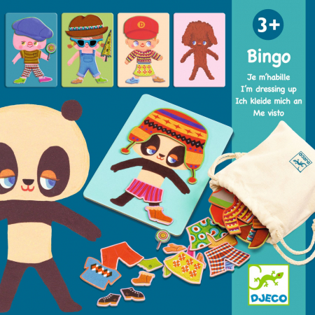 Jucarii si jocuri interactive pentru  copii - Jucarii educative Dress Up Bingo, Djeco