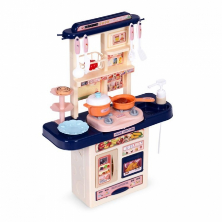 Jucarii de Rol - Bucatarie pentru copii cu sunete si accesorii Ecotoys 65T-1 - Bleumarin