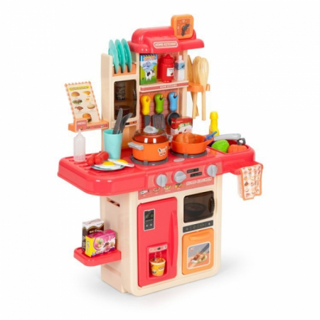 Jucarii copii si bebe - Bucatarie pentru copii cu sunete si lumini LED Ecotoys HC493096 - Roz