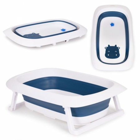 Cadita bebelus - Cadita de baie cu dop de scurgere Ecotoys HA-B31 - Albastru