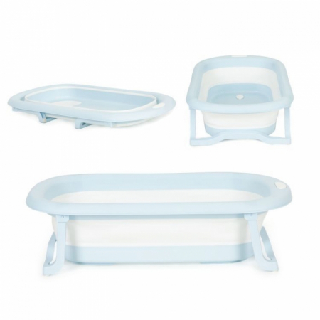 Pentru Bebe - Cadita de baie cu dop de scurgere Ecotoys HA-B37 - Gri