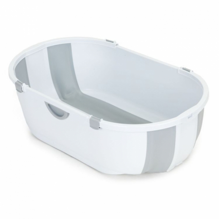 Pentru Bebe - Cadita de baie cu dop de scurgere Ecotoys HA-B46 - Gri