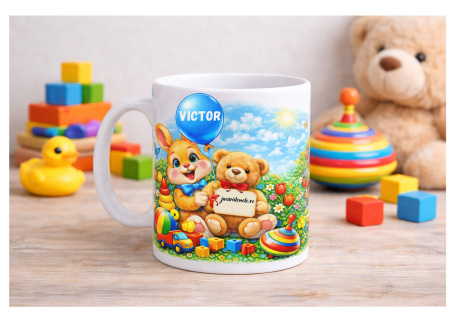 Reduceri - Idei de cadouri! - Cana Personalizata cu Nume Copil – Cadoul Perfect pentru cei mici