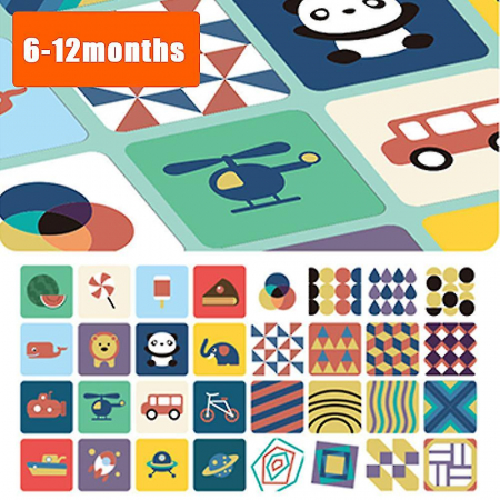 Carduri vizuale educative, Montessori, diverse modele [2]