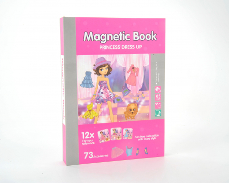 Jucarii magnetice - Carte cu Puzzle Magnetic, Imbraca Printesa