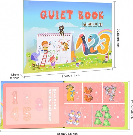Carte educativa Montessori cu stickere reutilizabile, diverse modele, 10 pagini [12]