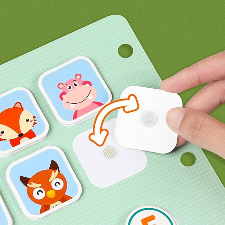 Caiet interactiv cu activitati reutilizabile si stickere Quiet Book, cu vehicule [1]