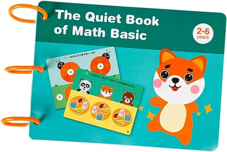 Jucarii si jocuri interactive pentru  copii - Carte interactiva cu stickere reutilizabile Quiet Book, Verde cu animale.
