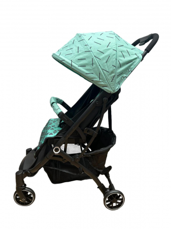 Carucior Pliabil, 4 roti, Spatar Reglabil - Verde Pastel [1]