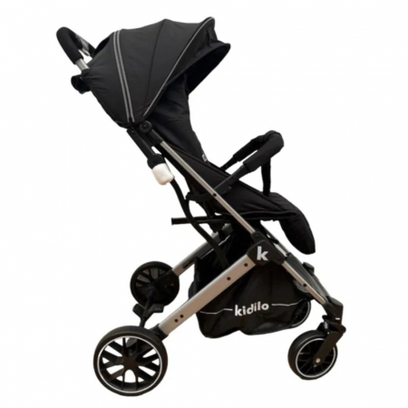 Carucior Sport cu Pliere Tip Troller, cu Pozitie de Somn, Negru [2]