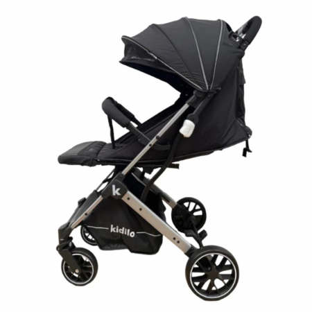 Carucior Sport cu Pliere Tip Troller, cu Pozitie de Somn, Negru [1]