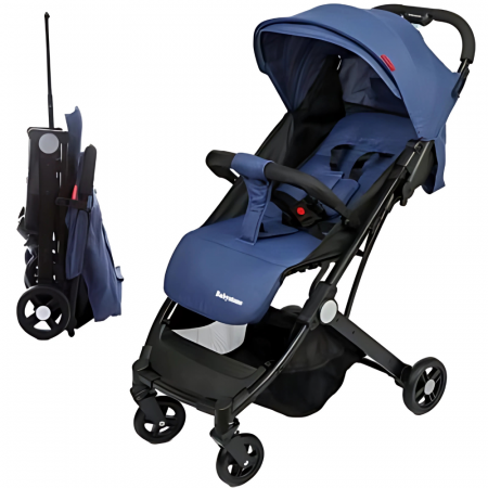 Carucioare - Carucior Sport pentru Copii cu Sistem de Pliere Tip Troller - Albastru