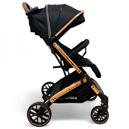 Carucior Sport pentru Copii, Sistem de Pliere Tip Troller - Negru [1]