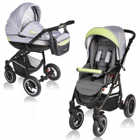 Carucioare si articole transport copii si bebelusi - Carucior VESSANTI Crooner 2 in 1 - Green/Gray