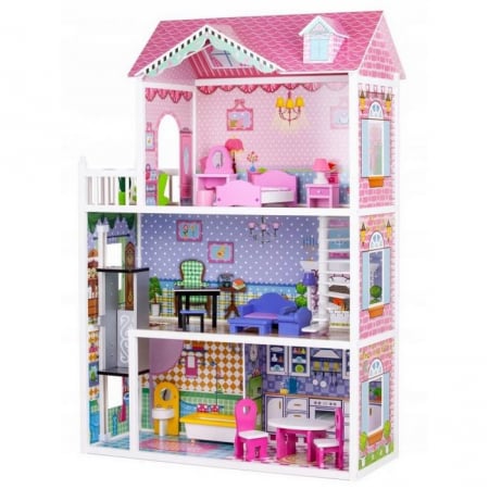 Jucarii copii si bebe - Casuta de basm capsunica Ecotoys cu lift TL43004C 