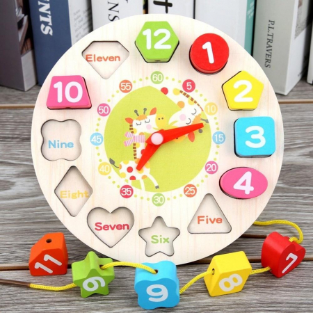 Ceas din lemn 3 in 1- model girafa [1]