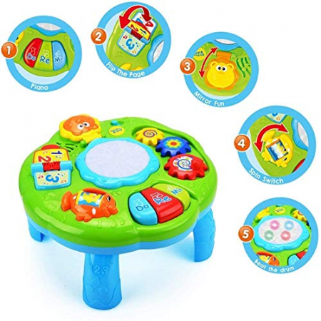 Centru activitati bebelusi 2 in 1 - sunete, oglinda, carticica [2]