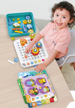 Copii 3 ani+ - Centru activitati Montessori - 5 Jocuri Educative, Imaginatie si Abilitati Creative