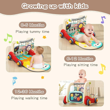 Centru de Activitati 3 in 1 pentru Bebelusi, Premergator Multifunctional cu Muzica si Lumini [1]