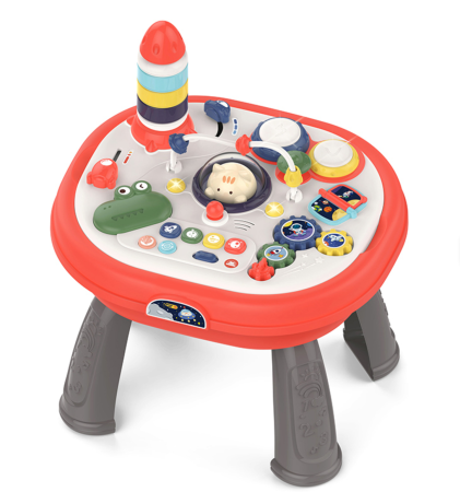 Jucarii copii si bebe - Centru de Activitati pentru Bebelusi, Masa Muzicala Interactiva, Joc Educativ cu Lumini si Sunete