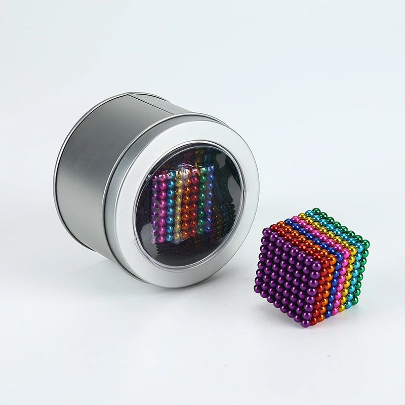 Jucarii copii si bebe - Cub rubik cu bile magnetice multicolor
