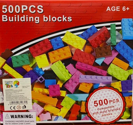 Jucarii copii si bebe - Cuburi de construit - 500 bucati, Joc educativ si distractiv