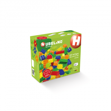 Cuburi de construit colorate pentru copii Hubelino (60 piese) [3]